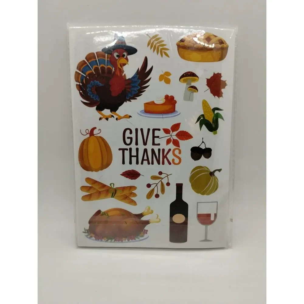 Comelodiant Thanksgiving Stickers - 32 Sheets - 8 Designs